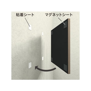 トラスコ中山 TRUSCO 吸音パネル マグネット付 45cm×45cm 厚20mm ネイビー FC851HD-1158442-イメージ2