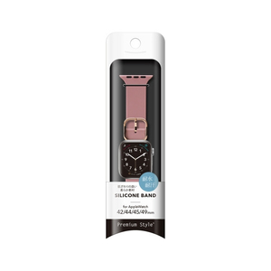 PGA Apple Watch 49/46/45/44/42mm用シリコンバンド ピンク PGAW49SC05PK-イメージ2