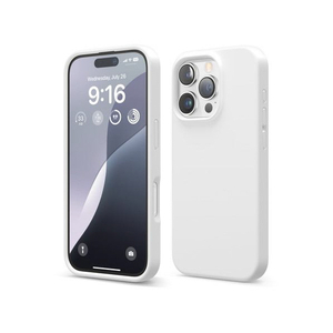 elago iPhone16Pro用シリコンケｰス ホワイト EL_IPRCSSCS3_WH-イメージ2