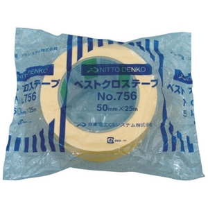 日東電工ＣＳシステム 布着色テープ No.756 50mm×25m 緑 FC009GG-1268155-イメージ3