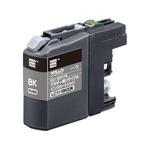 エコリカ ブラザー用リサイクルインクカートリッジLC111BK F925357-ECI-BR111B-イメージ2