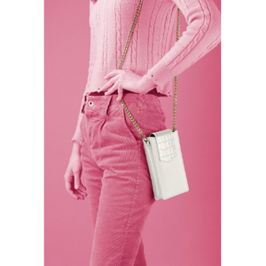 Cellularline MiniBag ショルダーバッグ  カード収納 ホワイト MINIBAGJOYW-イメージ3
