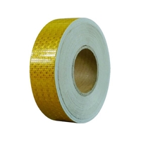 セーフラン安全用品 高輝度反射テープ 黄 幅50mm×50m 黄50500.35 FC878HW-2068981