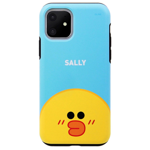 LINE FRIENDS iPhone 11用ケース DUAL GUALD Full Face SALLY KCJ-DFX004-イメージ1