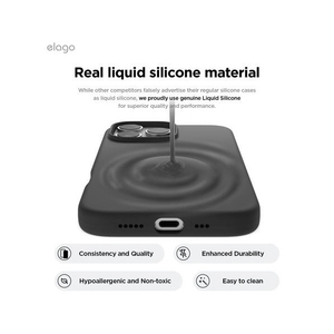 elago iPhone16Pro用シリコンケｰス ブラック EL_IPRCSSCS3_BK-イメージ4