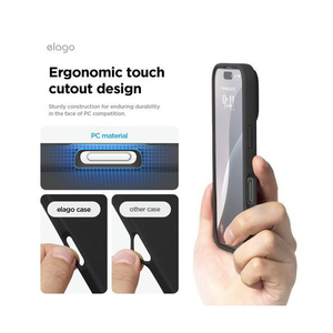 elago iPhone16Pro用シリコンケｰス ブラック EL_IPRCSSCS3_BK-イメージ7