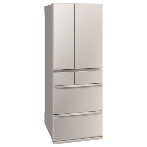 三菱 608L 6ドア冷蔵庫 WZシリーズ グレイングレージュ MR-WZ61J-C 608L 切れちゃう瞬冷凍A