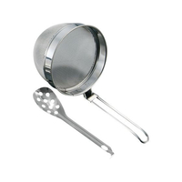 タケコシ 18-8 共柄 万能こしセット 18-0ステンレスレンゲ付 小 FC991LE-2001501