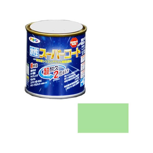 アサヒペン 水性スーパーコート 1／12L パステルグリーン FC575NV-イメージ1