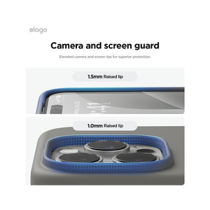 elago iPhone16Pro用シリコンケｰス ミディアムグレー EL_IPRCSSCS3_MG-イメージ6