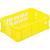 岐阜プラスチック工業 MB型メッシュコンテナーMB-210BX 黄 FC009GN-3762157