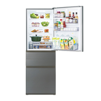 東芝 GR-W36SVL(ZH) 【左開き】356L 3ドア冷蔵庫 VEGETA アッシュ