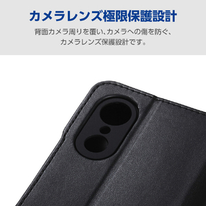 エレコム arrows We3用 手帳型ケース 極限 磁石付 耐衝撃 ブラック PM-F261PLFY5KBK-イメージ4