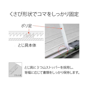 プラス フラットファイル ノンステッチ A5タテ グレー NO.041N F877303-78099-イメージ6