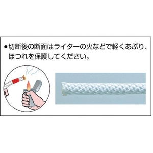 トラスコ中山 ナイロンロープ 金剛打 線径12mm×20m FC055HJ-5112818-イメージ2