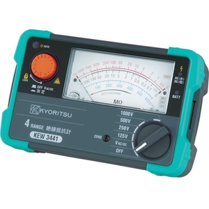 共立電気計器 3442 4レンジアナログ絶縁抵抗計 FC241JC-4796535-イメージ1