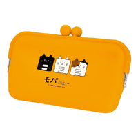 ラスタバナナ もちもちシリコンポーチ モバにゃー なかよし オレンジ RSP01MBN