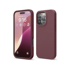 elago iPhone16Pro用シリコンケｰス バーガンディー EL_IPRCSSCS3_BD-イメージ2