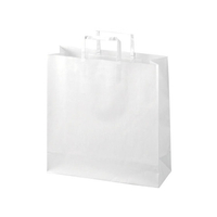 スマートバリュー 手提袋 平紐 白 中 50枚 FC28684-B292J-W
