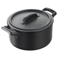 REVOL ベルキュイジーヌ ミニココット蓋付 ブラック 641637 FC495LV-7472020