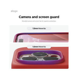 elago iPhone16Pro用シリコンケｰス レッド EL_IPRCSSCS3_RD-イメージ6
