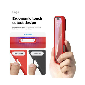 elago iPhone16Pro用シリコンケｰス レッド EL_IPRCSSCS3_RD-イメージ7