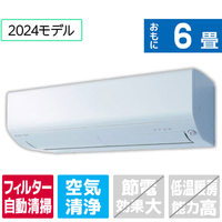 三菱 「標準工事込み」 6畳向け 自動お掃除付き 冷暖房インバーターエアコン e angle select 霧ヶ峰 MSZEX　シリーズ MSZEX2224E4WS