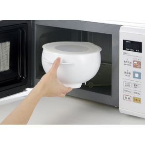 リッチェル らくチンお料理ボウル たれーぬ (Mサイズ) ホワイト ﾗｸﾁﾝﾎﾞｳﾙﾀﾚ-ﾇMW-イメージ13