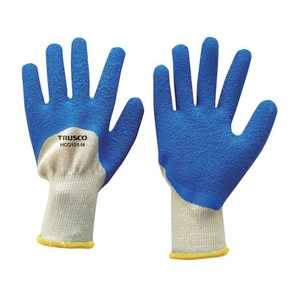 トラスコ中山 TRUSCO/ゴム背抜き手袋 ハーフコーティングタイプ ブルー 1双入 FC845YZ-2493887-イメージ1