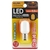 エルパ LED常夜灯 E12口金 全光束1lm(0．2Wナツメ球タイプ) オレンジ色 elpaball mini LDT1YR-G-E12-G1001-イメージ1