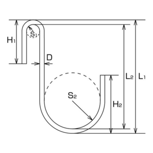 水本機械製作所 ステンレス SカンSAH 全長82mm (2個入) FC337FH-2051907-イメージ2