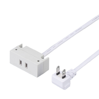 ヤザワ 家具用コンセント1個口1．8m ホワイト H51018WH