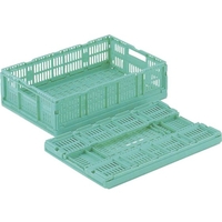岐阜プラスチック工業 RSコンテナーRS-M615(薄型折りたたみコンテナー) 緑 FC704GN-8362418
