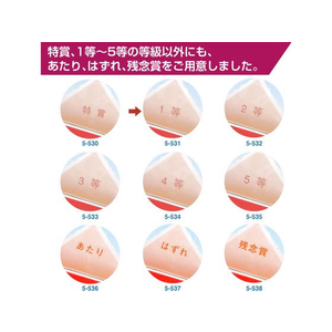タカ印 三角くじ 機械貼り 福引券 1等 24枚 FC485RW-5-531-イメージ6