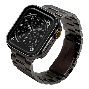ラスタバナナ APPLE WATCH 4-11/SE1-3/ULTRA1-3 44/45/46/49MM ステンレスバンド ブラック RAWST4410BK-イメージ1