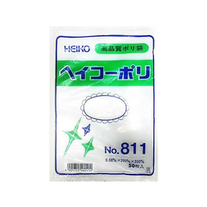 シモジマ ポリ袋 No.811 0.08×200×300mm 50枚 F870374-#6628100-イメージ1