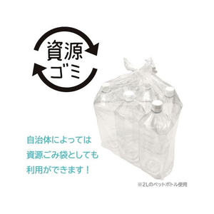 ジャパックス 手付きポリ袋 マチ付き 30L 透明 30枚 FCE006S-OL03-イメージ5