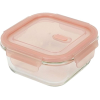 パール金属 耐熱ガラスバルブ付保存容器正方形480 FC176NX-HB-5958
