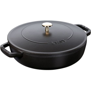 STAUB ストウブ ブレイザーソテーパン 28cm ブラック 40511-472 FC364LA-0560990-イメージ1