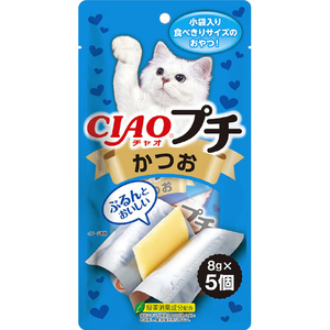いなばペットフード CIAOプチ かつお 8g×5個 CIAOﾌﾟﾁｶﾂｵ8G5ｺ-イメージ1