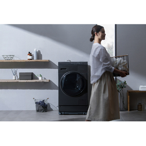 アイリスオーヤマ 【左開き】8．0kgドラム式洗濯乾燥機 ブラック FLK852-B-イメージ8