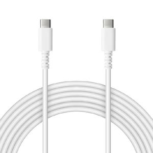 ラスタバナナ PD60W対応 TYPE-C-TYPE-C 充電通信ケーブル(3m) ホワイト R30CACC3A01WH-イメージ1