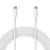 ラスタバナナ PD60W対応 TYPE-C-TYPE-C 充電通信ケーブル(3m) ホワイト R30CACC3A01WH-イメージ1