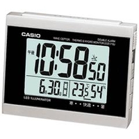 カシオ 目覚まし電波時計 シルバー DQD-710J-8JF