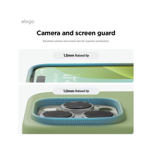 elago iPhone16Pro用シリコンケｰス パステルグリーン EL_IPRCSSCS3_PG-イメージ6