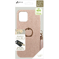 エアージェイ iPhone 13 Pro用リングタッセル付きシャイニーハードケース PK AC-P21P-SYG PK
