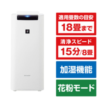 シャープ 加湿空気清浄機 ホワイト系 KIRS40W