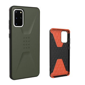 プリンストン Galaxy S20+用 CIVILIANケース ソリッドデザイン 耐衝撃 UAG-GLXS20PLSCシリーズ オリーブドラブ UAG-GLXS20PLSC-OD-イメージ1