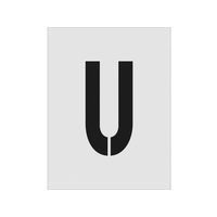アイマーク ステンシル U 文字サイズ250×125mm FC337JD-8186170