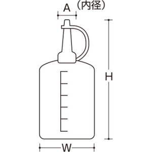 エスコ 100mL オイラー(ポリエチレン製) FCJ090N-EA990PG-2-イメージ3